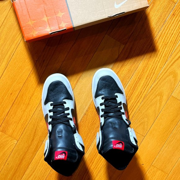 SOLD - RARE -2004 Nike Dunk High STEALTH - DEEP RED BLACK 304717 061 + WORN ONCE - Picture 6 of 7